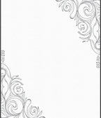 Elegant Silver Scrollwork Corner Accent Rug