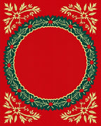 Retro Laurel Wreath Floral Rug
