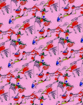 Whimsical Red Blue Abstract Forms Rug