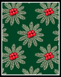 Verdant Green Holly Berry Bloom Rug