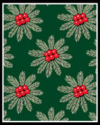 Verdant Green Holly Berry Bloom Rug