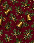 Golden Bells and Pine Sprigs Holidays Rug
