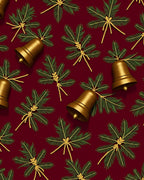 Golden Bells and Pine Sprigs Holidays Rug