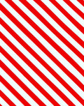 Bold Red White Diagonal Stripe Rug