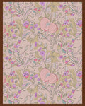Vintage Pink Floral Botanical Garden Rug