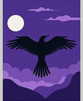 Night Raven Purple Sky Rug