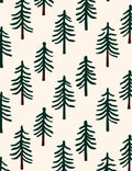 Dark Green Pine Forest Scatter Rug