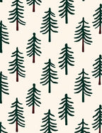 Dark Green Pine Forest Scatter Rug