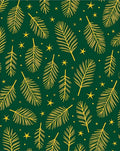 Golden Pine Needle Stars Rug