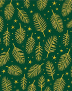 Golden Pine Needle Stars Rug