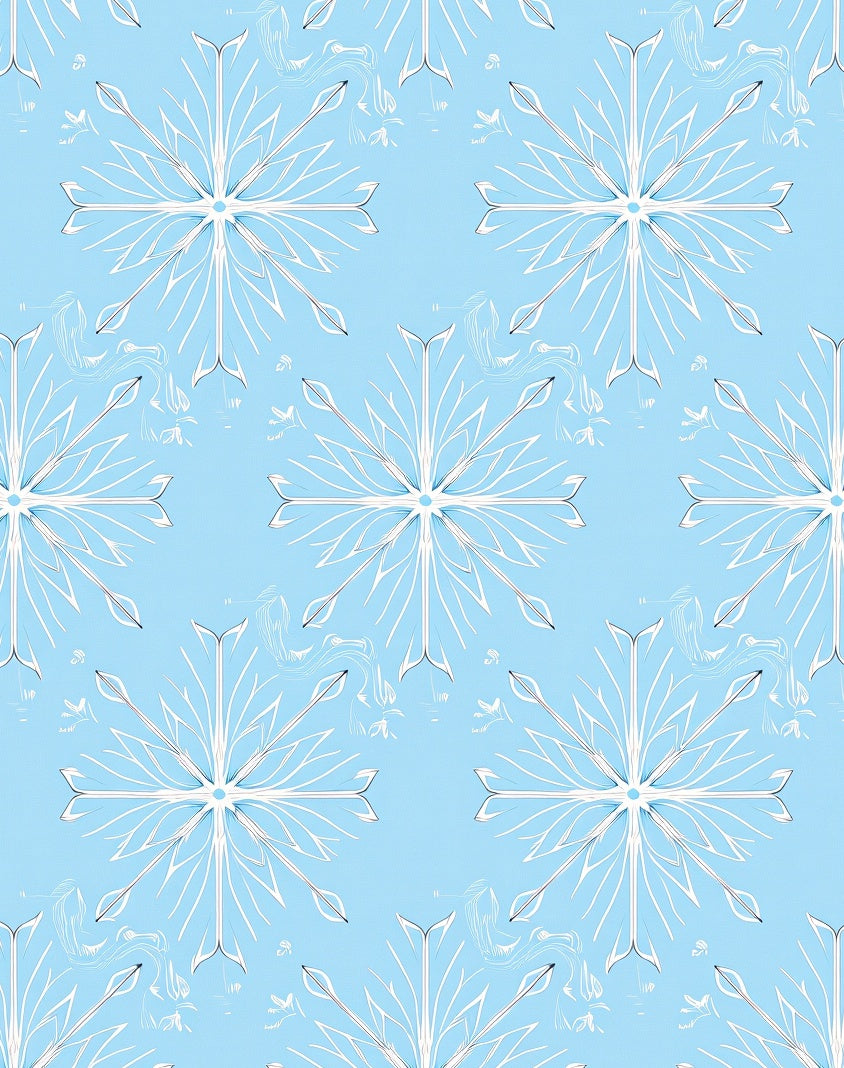 Winter Sky Snowflake Medallion Rug