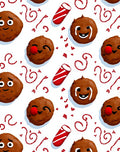 Whimsical Ginger Cookie Candy Cane Accents Rug