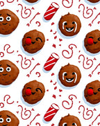 Whimsical Ginger Cookie Candy Cane Accents Rug