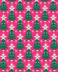 Whimsical Christmas Tree Medallion Rug
