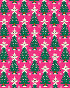 Whimsical Christmas Tree Medallion Rug
