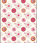Pink Donut Burst Creamy White Rug
