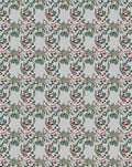 Emerald Green Berry Vine Medallion Rug