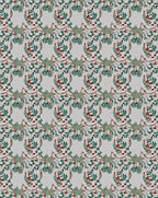 Emerald Green Berry Vine Medallion Rug