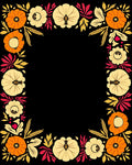 Autumn Harvest Floral Border Rug