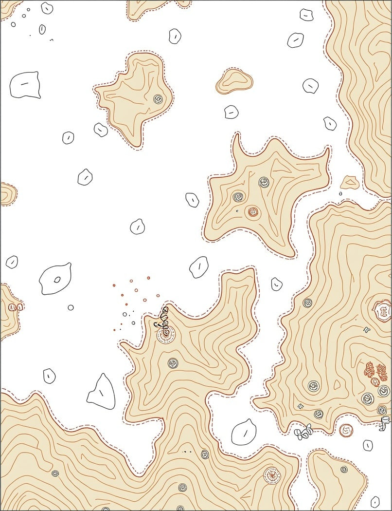 Topographic Map Contour Lines Rug