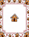 Whimsical Gingerbread House Candy Border Rug