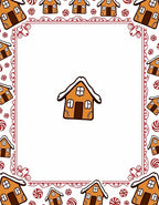 Whimsical Gingerbread House Candy Border Rug