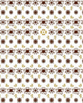 Brown Gold Starburst Geometric Array Rug