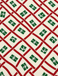 Red Green Gift Wrapped Holiday Lattice Rug