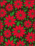Bold Red Floral Garden Rug