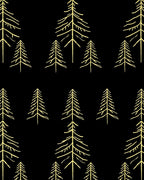 Yellow Pine Forest Silhouette Rug