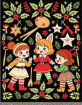 Cute Characters with Holly Garland Rug