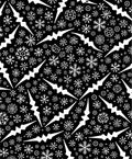 Winter White Snowflake Icicle Collage Rug