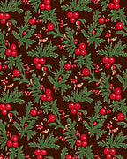 Vintage Berry Ivy Branch Rug