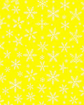 Bright Yellow Snowflake Scatter Rug