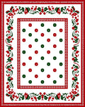 Classic Red Green Floral Medallion Rug