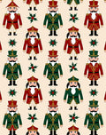 Festive Nutcracker Soldier Emerald Red Rug