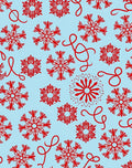 Crimson Snowflake Mandala Ballet Ribbon Rug