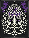 Dark Floral Tree Branch Medallion Rug
