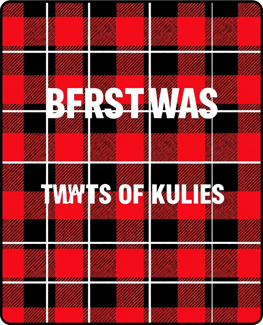 Red Black Plaid Buffalo Check Rug