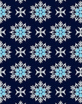 Sky Blue Snowflake Star Motif Rug