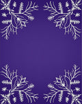 Amethyst White Botanical Corner Accent Rug