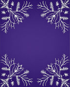 Amethyst White Botanical Corner Accent Rug