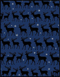 Dark Blue Regal Stag Starburst Rug