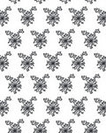 Black White Snowflake Nova Rug