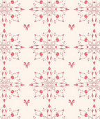 Coral Snowdrift Medallion Arrangement Rug