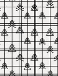 Black Pine Grid Repeat Rug