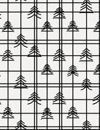 Black Pine Grid Repeat Rug