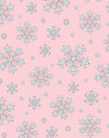 Pink Snowflake Winter Wonderland Rug