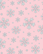 Pink Snowflake Winter Wonderland Rug