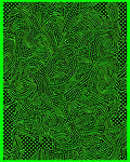 Vibrant Lime Grassy Swirl Texture Rug